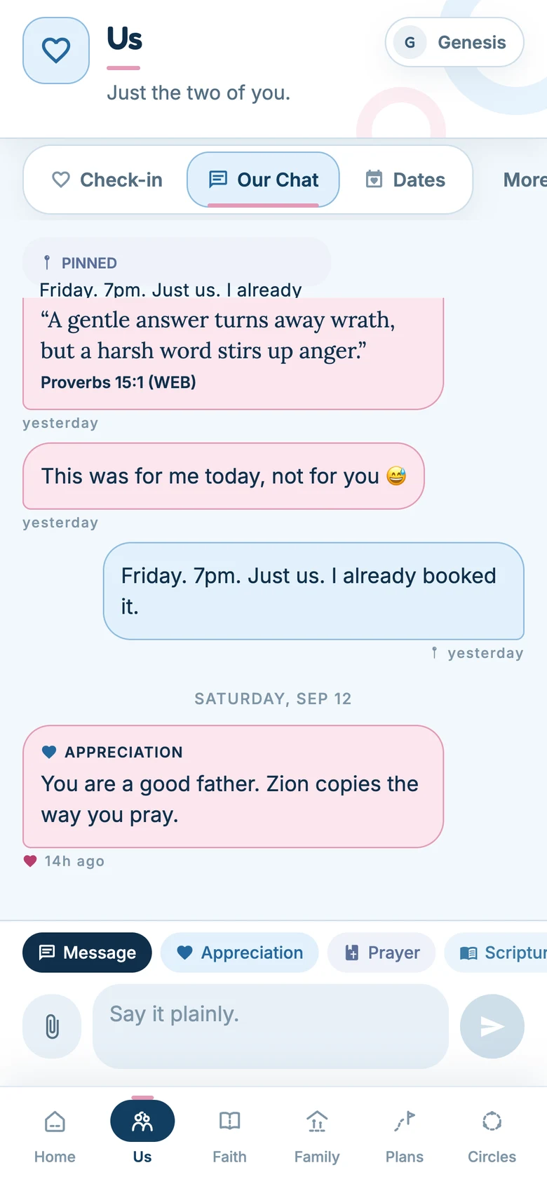 Our Chat — Just the two of you